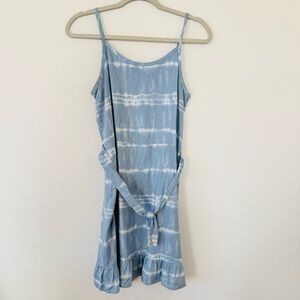 Abercrombie & Fitch Kids Blue Tie-Dye Spaghetti Strap Dress Size 15/16